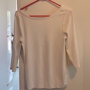 GAP size M white 3/4 sleeve top